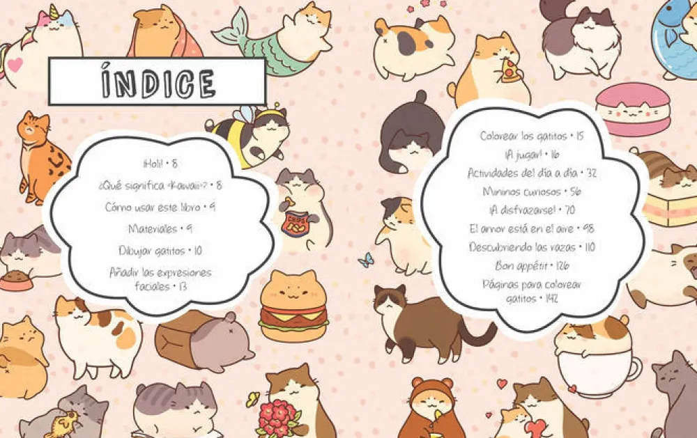 MAGAZZINI SALANI Gatitos Kawaii-Aprende a dibujar 75 gatitos*Niños Juegos De Viaje