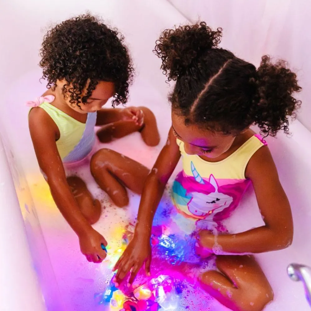 Glo Pals GloPals Cubos luz para el baño BLAIR Azul*Niños Juguetes De Baño|Glo Pals - Cubos De Luz Para El Baño