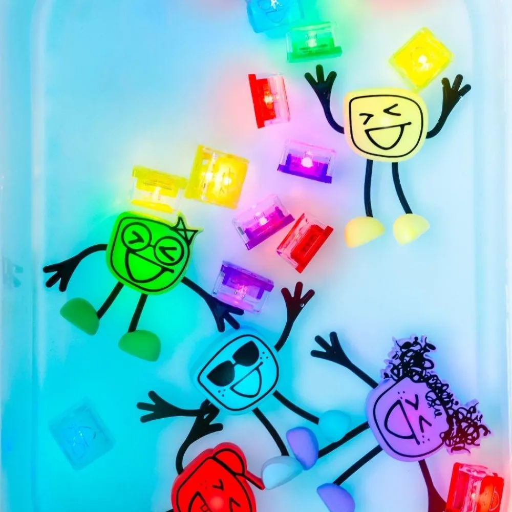 Glo Pals GloPals Set Personaje + 2 Cubos luz BLAIR Azul*Niños Juguetes De Baño|Glo Pals - Cubos De Luz Para El Baño
