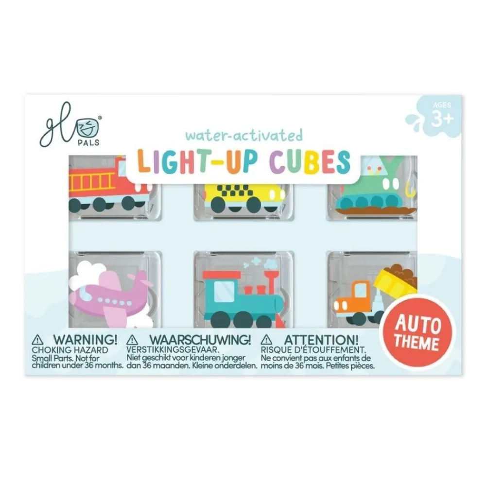 Glo Pals GloPals Set regalo 6 cubos de luz Automóviles*Niños Juguetes De Baño|Glo Pals - Cubos De Luz Para El Baño