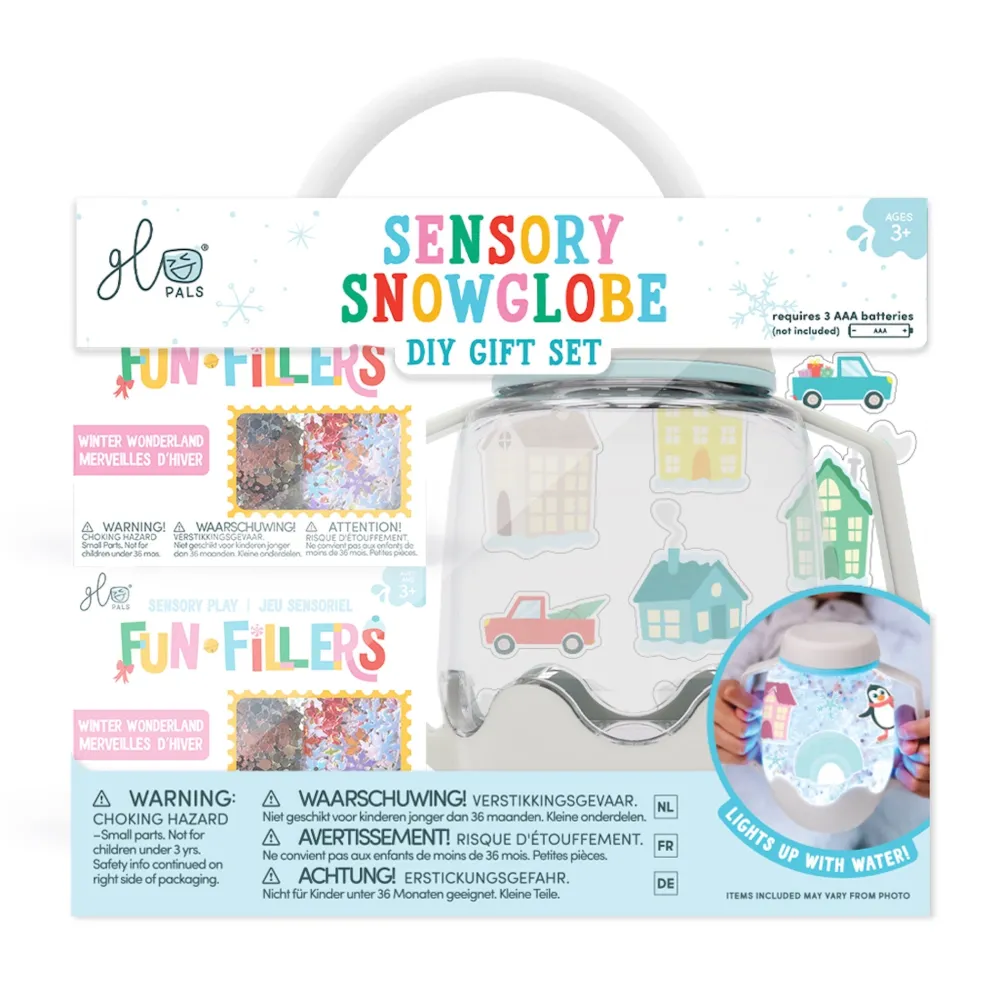 Glo Pals GloPals Set regalo sensorial Bola de Nieve*Niños Juguetes De Baño|Glo Pals - Cubos De Luz Para El Baño
