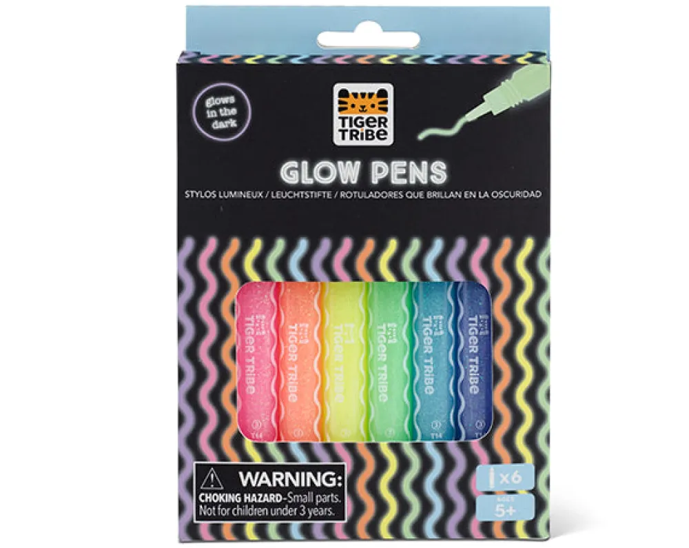 Tiger Tribe Glow Pens Rotulador Fluorescente ·*Niños Pinturas