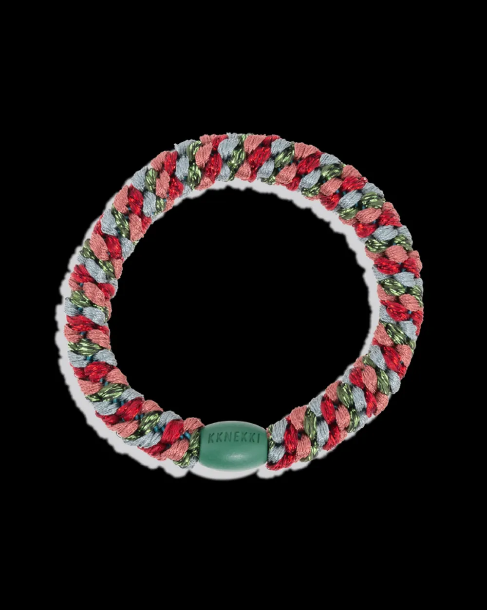 Kknekki Goma de pelo Mix Green Bordeaux Glitter* Accesorios Para Pelo
