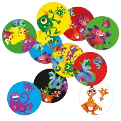 Ludilo Grabolo Monstruos Reverso ·*Niños Ludilo|Juegos De Mesa De Viaje
