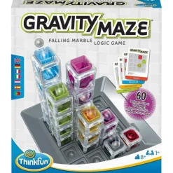 ThinkFun Gravity Maze ·*Niños Juegos De Lógica|Juegos De Mesa Competitivos