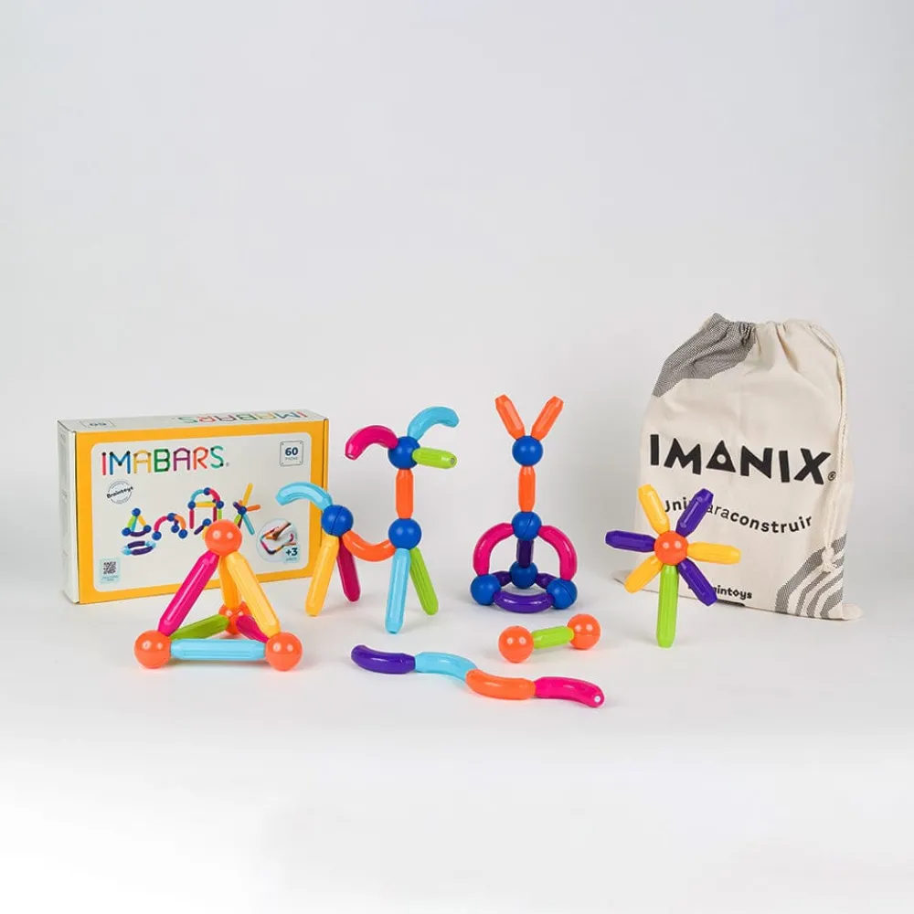 Braintoys Imabars 60 piezas ·*Niños Construcciones Magnéticas