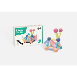 Braintoys Imabars baby 24 piezas ·*Niños Construcciones Magnéticas