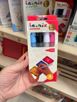 Braintoys Imanix Imarker 4 colores ·*Niños Construcciones Magnéticas|Imanix