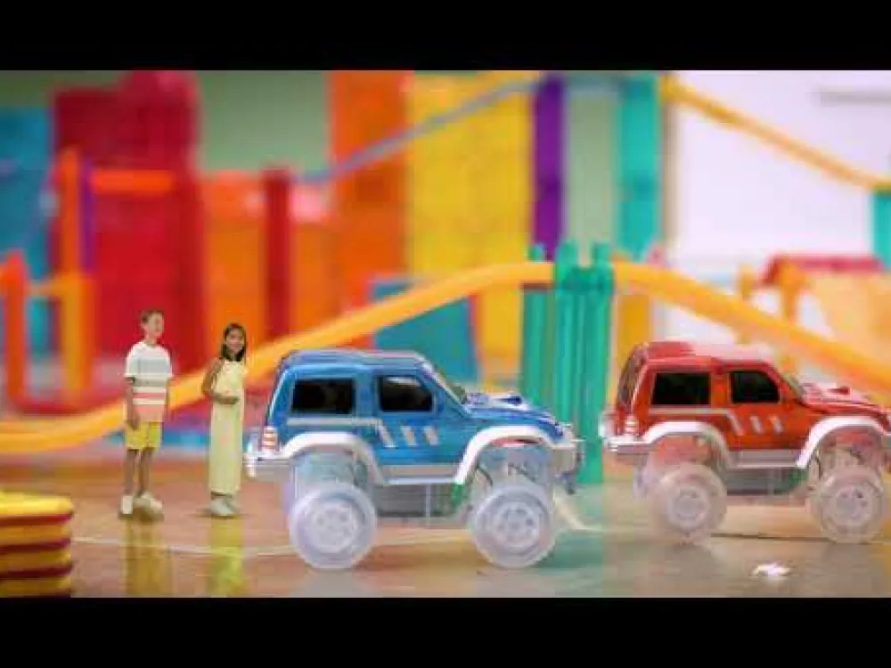 Braintoys Imanix Pista 22 piezas ·*Niños Construcciones Magnéticas|Imanix