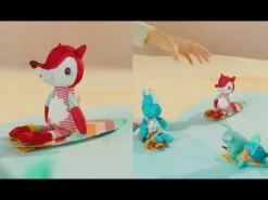 Lilliputiens Joe Surfer Mágico ·*Niños Juguetes De Baño|Libros De Tela Para Bebés