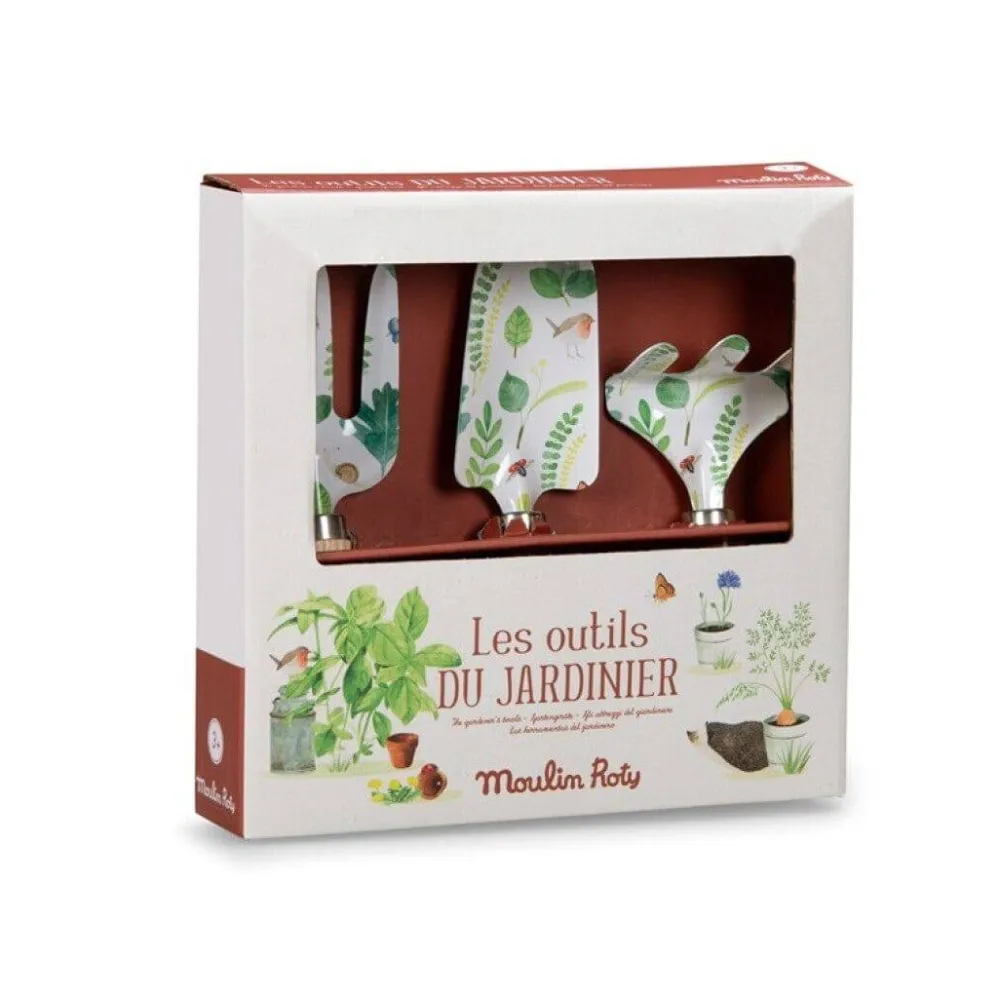 Moulin Roty Juego 3 herramientas de jardín ·*Niños Juguetes De Toda La Vida