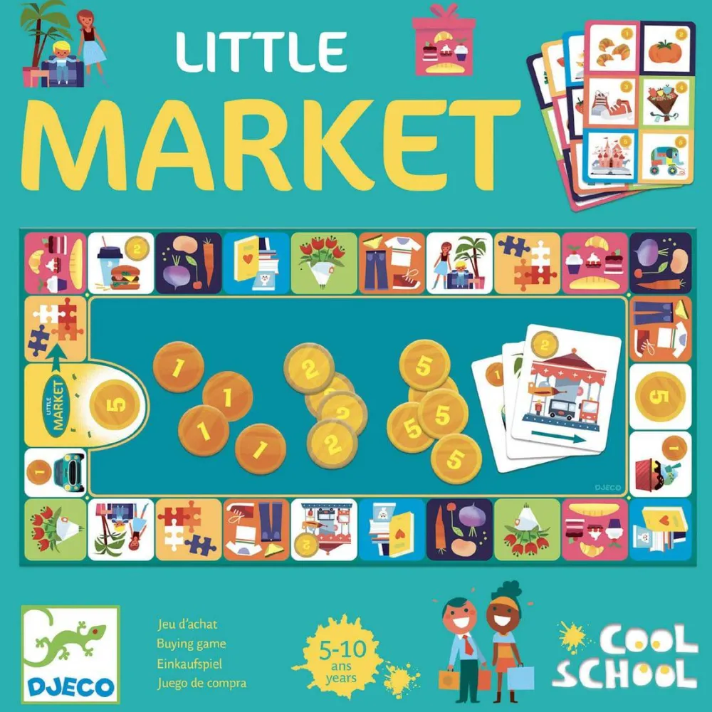 Djeco Juego Cool School Little Market ·*Niños Djeco