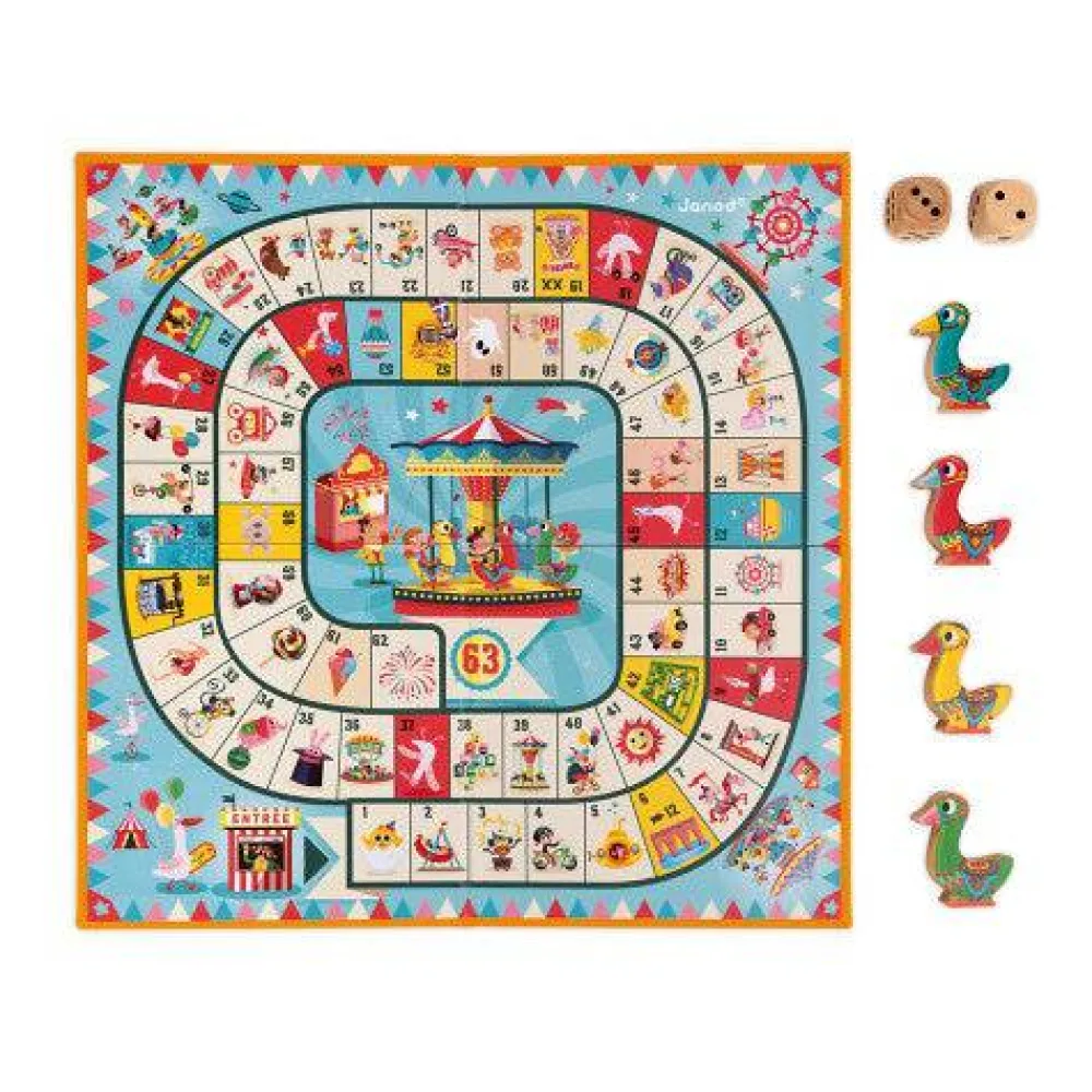Janod Juego de la Oca ·*Niños Juegos De Mesa Competitivos|Juguetes De Toda La Vida