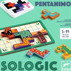 Djeco Juego de lógica Pentanimo ·*Niños Juguetes Montessori|Juguetes Y Juegos Motricidad Fina