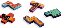 Djeco Juego de lógica Pentanimo ·*Niños Juguetes Montessori|Juguetes Y Juegos Motricidad Fina