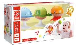 Hape Juego de Sonajeros con Ventosa ·*Niños Juguetes De Madera Para Niños|Juguetes De Estimulación Para Bebé
