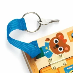 Djeco Juego educativo Cabanalock ·*Niños Juguetes Montessori|Juguetes Y Juegos Motricidad Fina