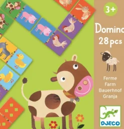 Djeco Juego educativo Dominó Granja ·*Niños Juguetes Montessori|Juguetes Y Juegos Motricidad Fina