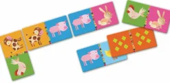 Djeco Juego educativo Dominó Granja ·*Niños Juguetes Montessori|Juguetes Y Juegos Motricidad Fina