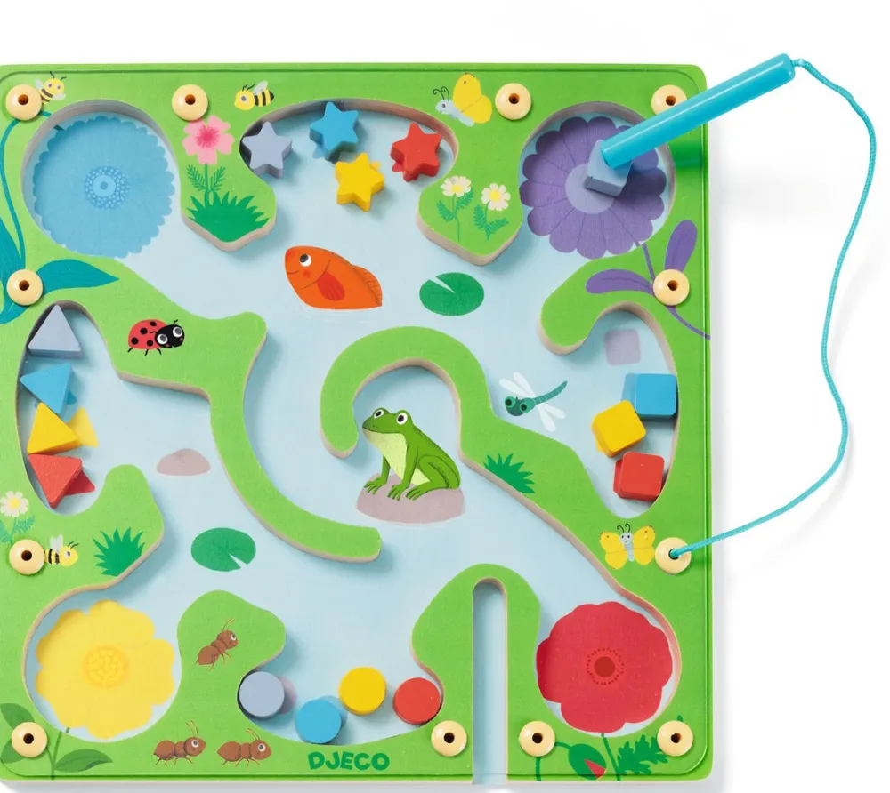 Djeco Juego educativo Froogy Maze ·*Niños Juguetes Montessori|Juguetes Y Juegos Motricidad Fina