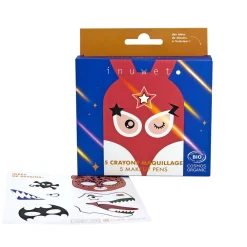 Inuwet Kit 5 Lápices Maquillaje cara y cuerpo ·*Niños Pintura Facial Para Niños Y Niñas|Disfraces Infantiles