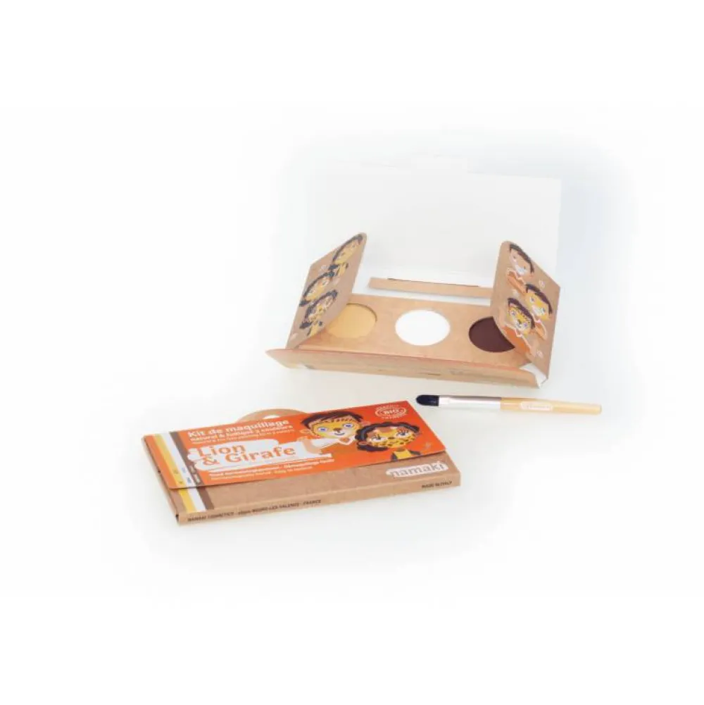 Namaki Kit maquillaje León y Jirafa ·*Niños Pintura Facial Para Niños Y Niñas|Disfraces Infantiles