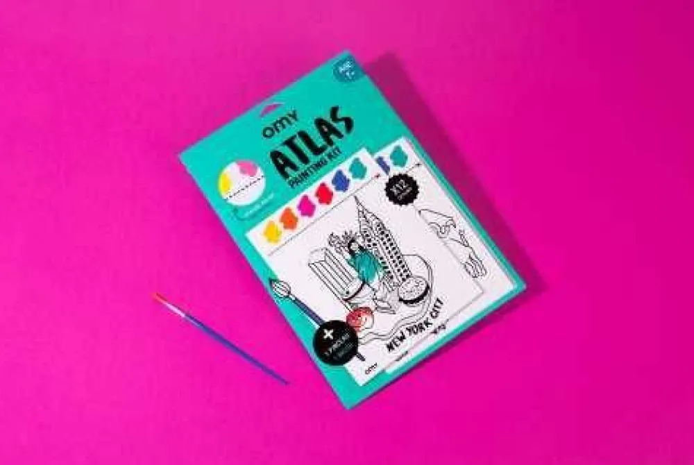 Omy Kit de pinturas Atlas*Niños Libros Para Colorear|Libros Para Colorear