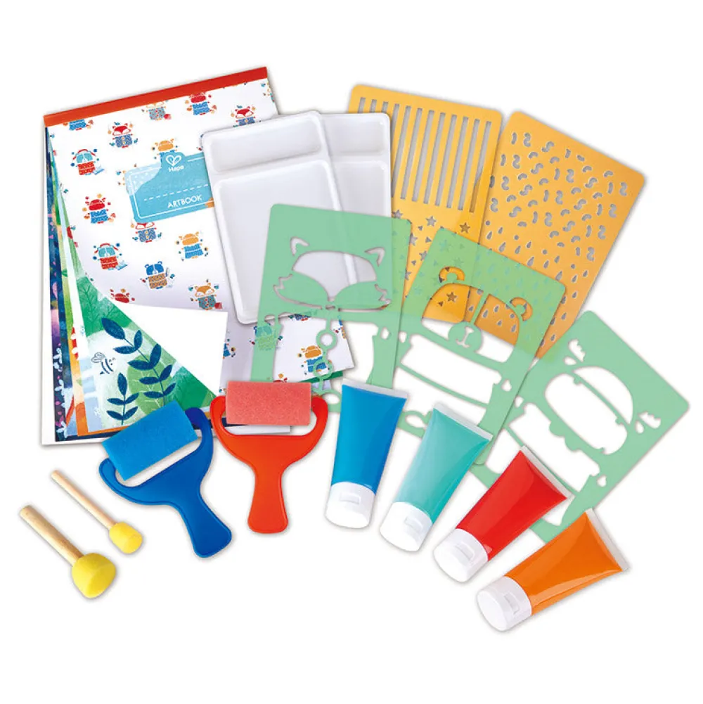 Hape Kit Pintura con Esponja · en*Niños Kit De Manualidades