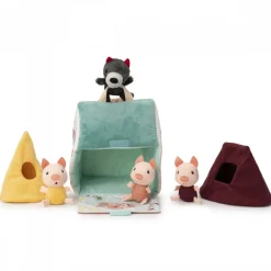 Lilliputiens La casa del lobo y los tres cerditos*Niños Juguetes Waldorf|Juguetes Montessori