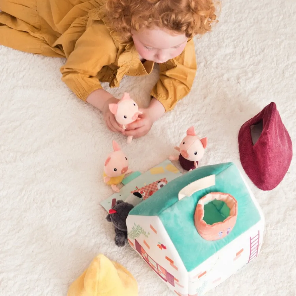 Lilliputiens La casa del lobo y los tres cerditos*Niños Juguetes Waldorf|Juguetes Montessori