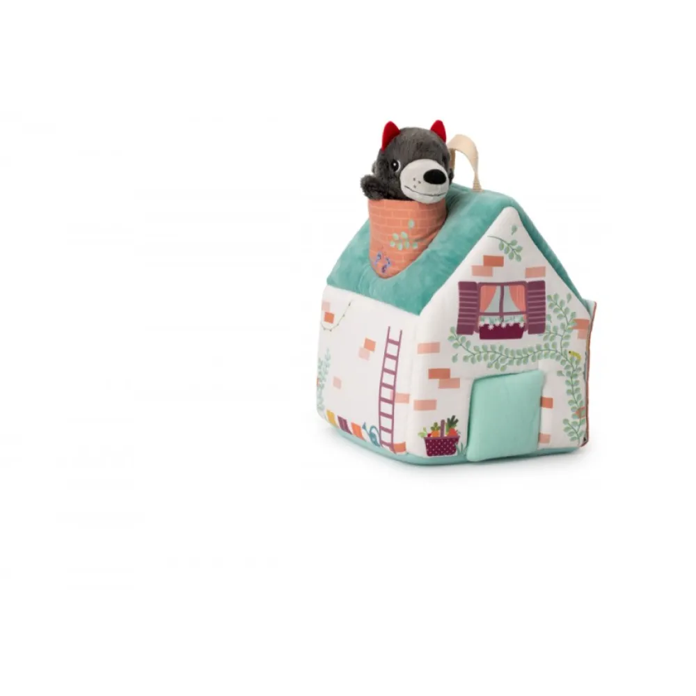 Lilliputiens La casa del lobo y los tres cerditos*Niños Juguetes Waldorf|Juguetes Montessori