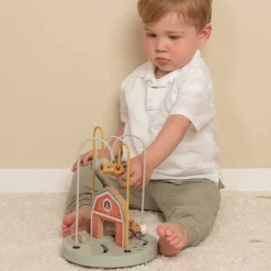 Little Dutch Laberinto espiral de cuentas Little Farm ·*Niños Juguetes De Madera Para Niños|Juguetes Y Juegos Motricidad Fina