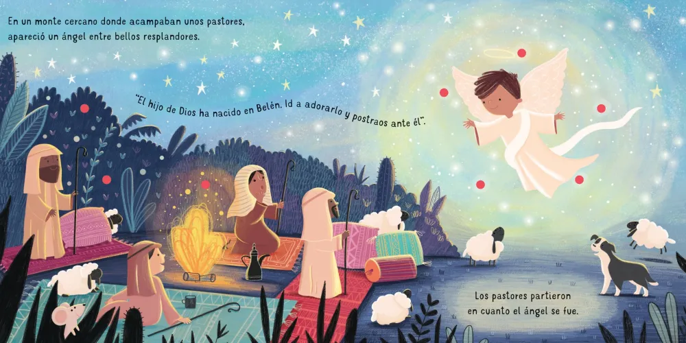 Usborne Las Luces de Belén*Niños Libros De Navidad Para Niños|Libros Musicales Y Con Sonido