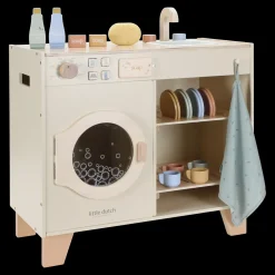 Little Dutch Lavadora FSC ·*Niños Cocinas De Madera Y Accesorios Juguete|Juguetes Waldorf