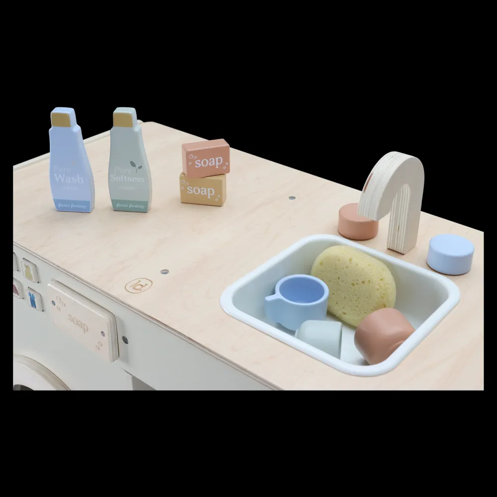 Little Dutch Lavadora FSC ·*Niños Cocinas De Madera Y Accesorios Juguete|Juguetes Waldorf