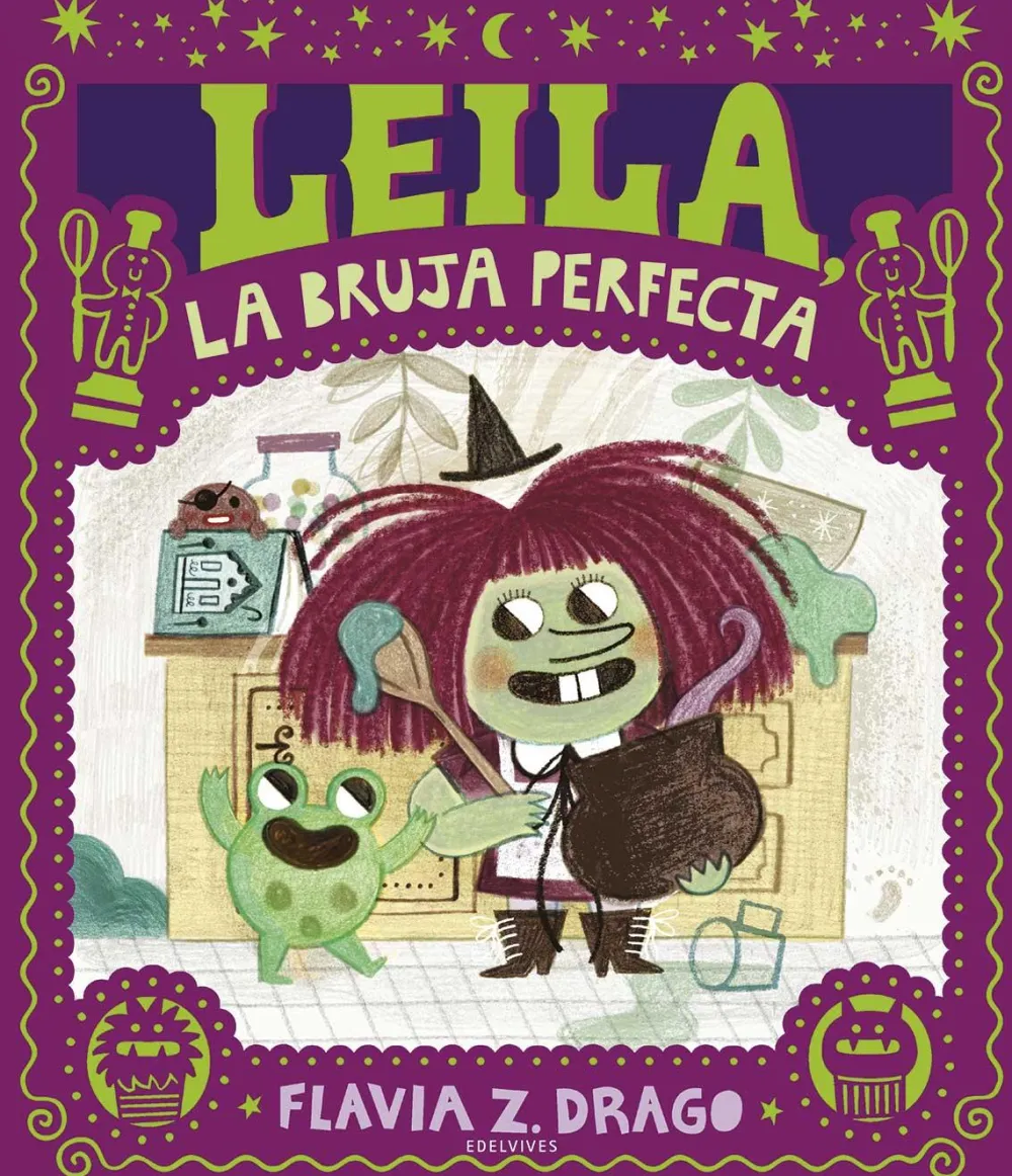 Edelvives Leia, la bruja perfecta*Niños Libros De Halloween Para Niños|Álbumes Ilustrados Infantiles