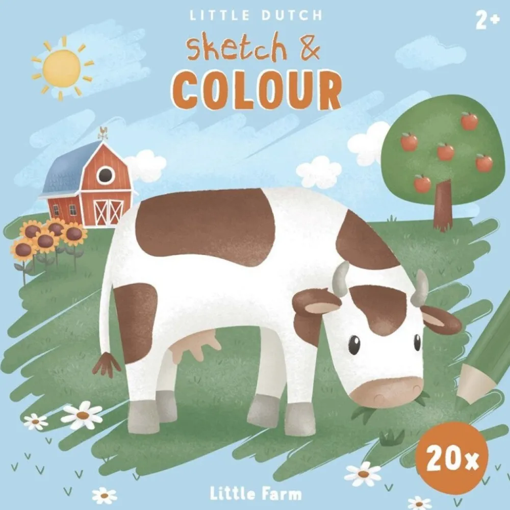 Little Dutch Libro colorear Pequeña Granja ·*Niños Juegos De Viaje