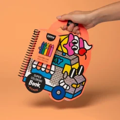 Omy Libro con pinturas y pegatinas Yummi ·*Niños Juegos De Viaje