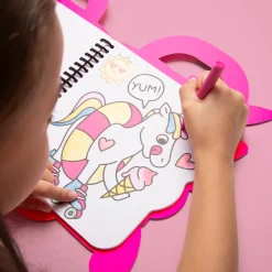 Omy Libro con pinturas y pegatinas Unicornio ·*Niños Juegos De Viaje