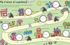 Usborne Libro Pizarra · Aprendo a decir la hora*Niños Libros Pizarra De Usborne|Juegos De Viaje
