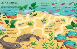 Usborne Libro Pizarra · De visita en el acuario*Niños Libros Pizarra De Usborne|Juegos De Viaje