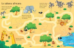 Usborne Libro Pizarra · El mundo de los animales*Niños Libros Pizarra De Usborne|Juegos De Viaje