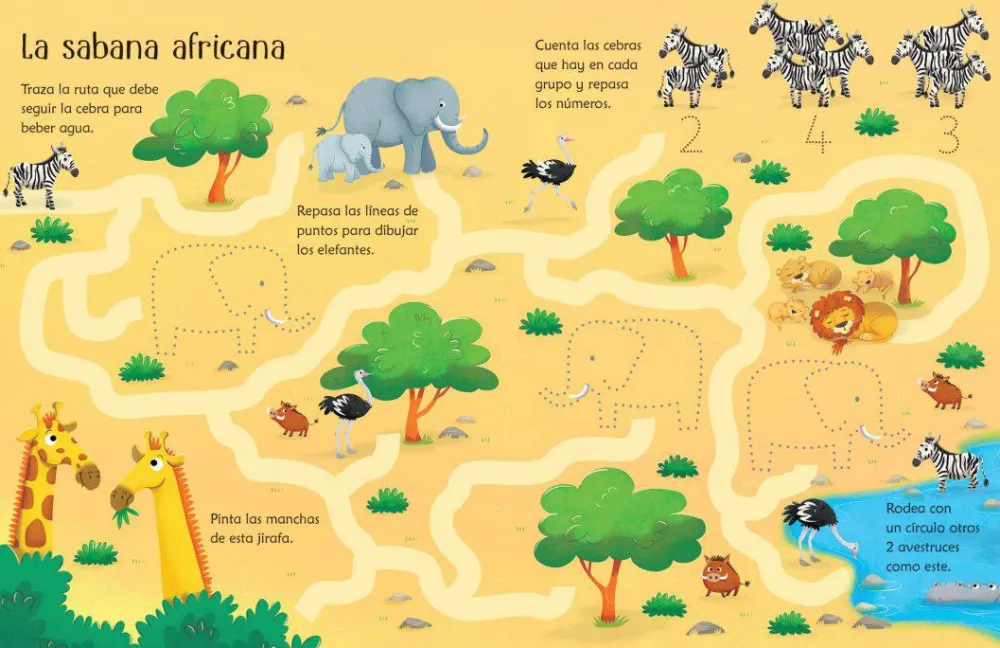 Usborne Libro Pizarra · El mundo de los animales*Niños Libros Pizarra De Usborne|Juegos De Viaje