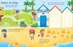 Usborne Libro Pizarra · Vamos a la playa*Niños Libros Pizarra De Usborne|Juegos De Viaje