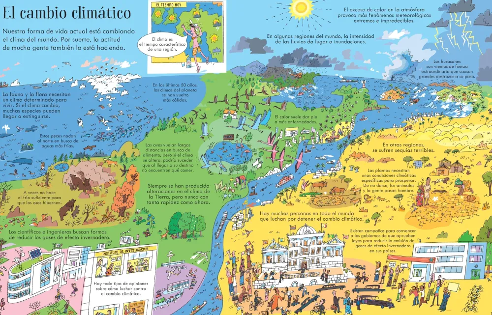 Usborne Libro Puzzle · El Planeta Tierra*Niños Puzzles 300 Piezas|Puzzles Con Libro
