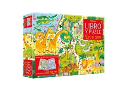 Usborne Libro Puzzle · En el Zoo*Niños Puzzles 100 Piezas|Puzzles Con Libro