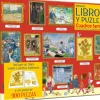 Usborne Libro Puzzle Cuadros famosos*Niños Puzzles 300 Piezas|Puzzles Con Libro
