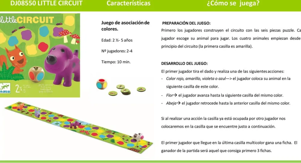 Djeco Little Circuit ·*Niños Djeco|Juegos De Mesa Competitivos