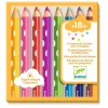 Djeco Lápices de colores (8 ud) ·*Niños Bolis, Lápices Y Rotus
