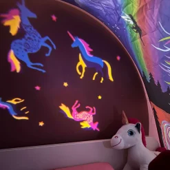 Micro Luz linterna Proyector Unicornio*Niños Timbre De Bicicleta Infantil|Patinetes Infantiles